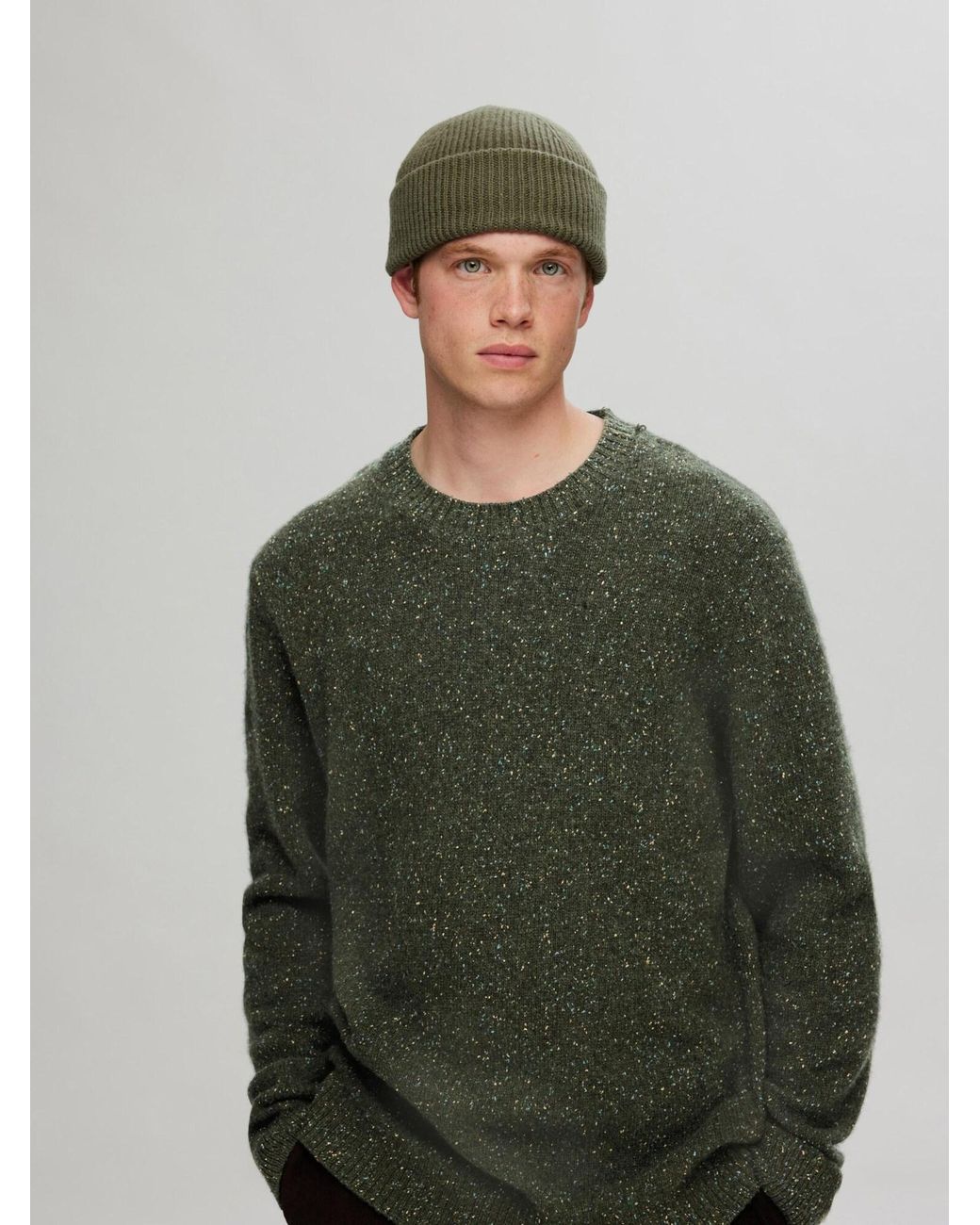 SELECTED Pullover Slhneil in Green für Herren