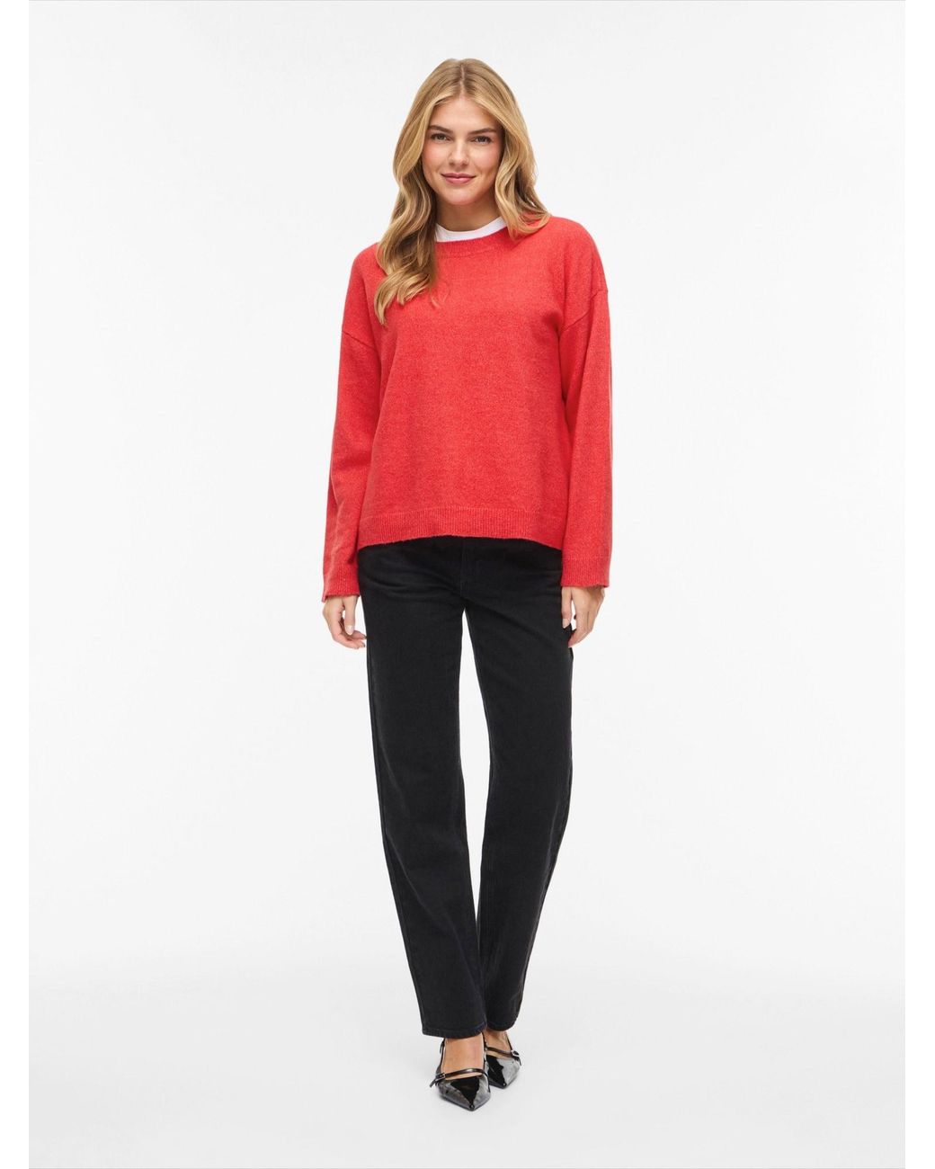 Vila Red Pullover Viliga