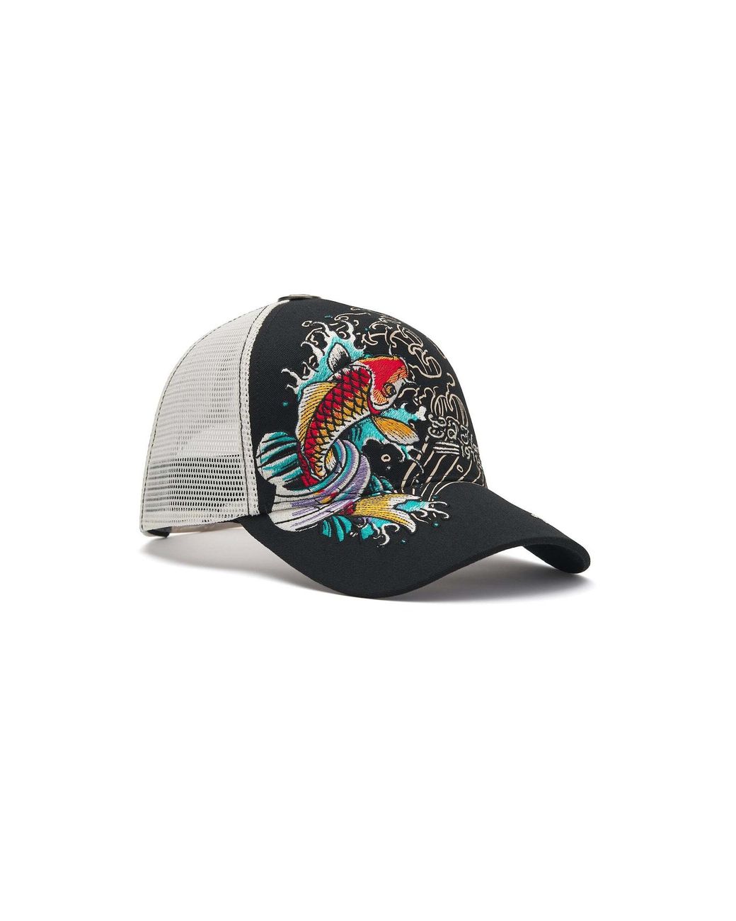 Ed Hardy Black Cap 1971 Koi Fish