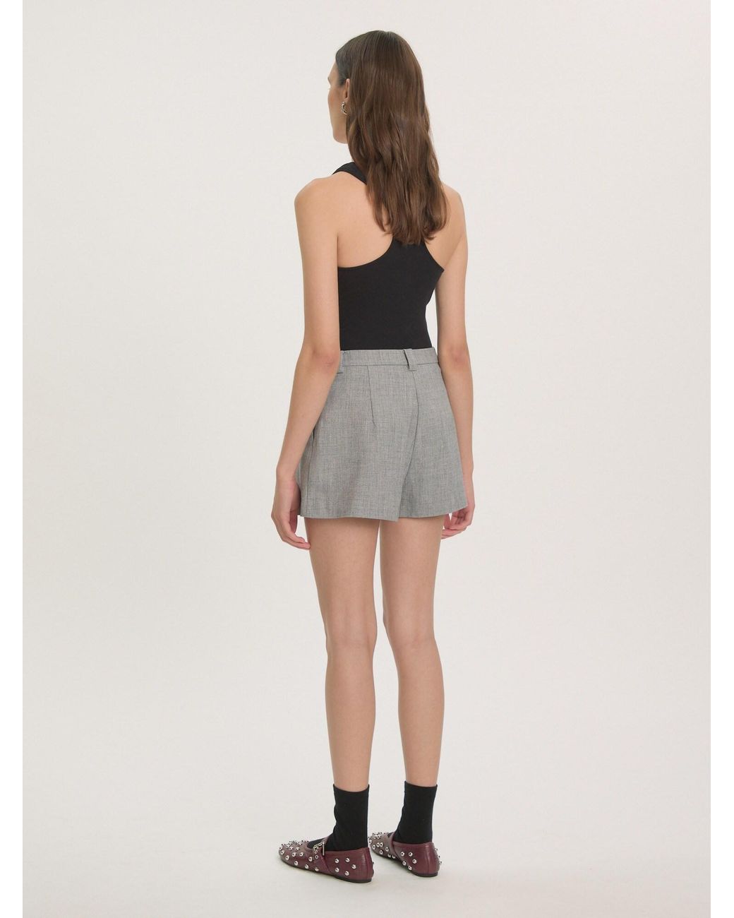 EDITED Gray Skort Sila