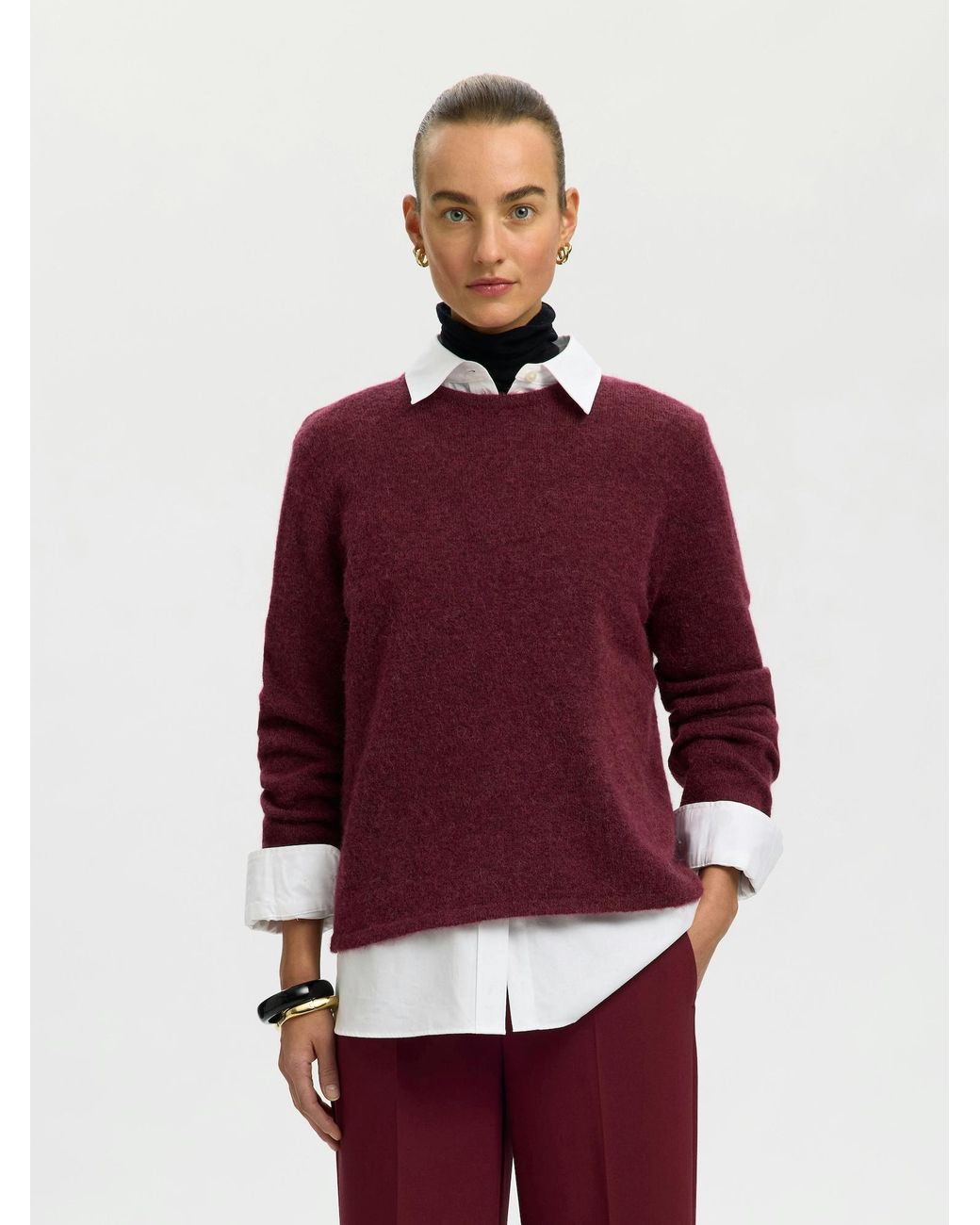 SELECTED Purple Pullover Slwlulu