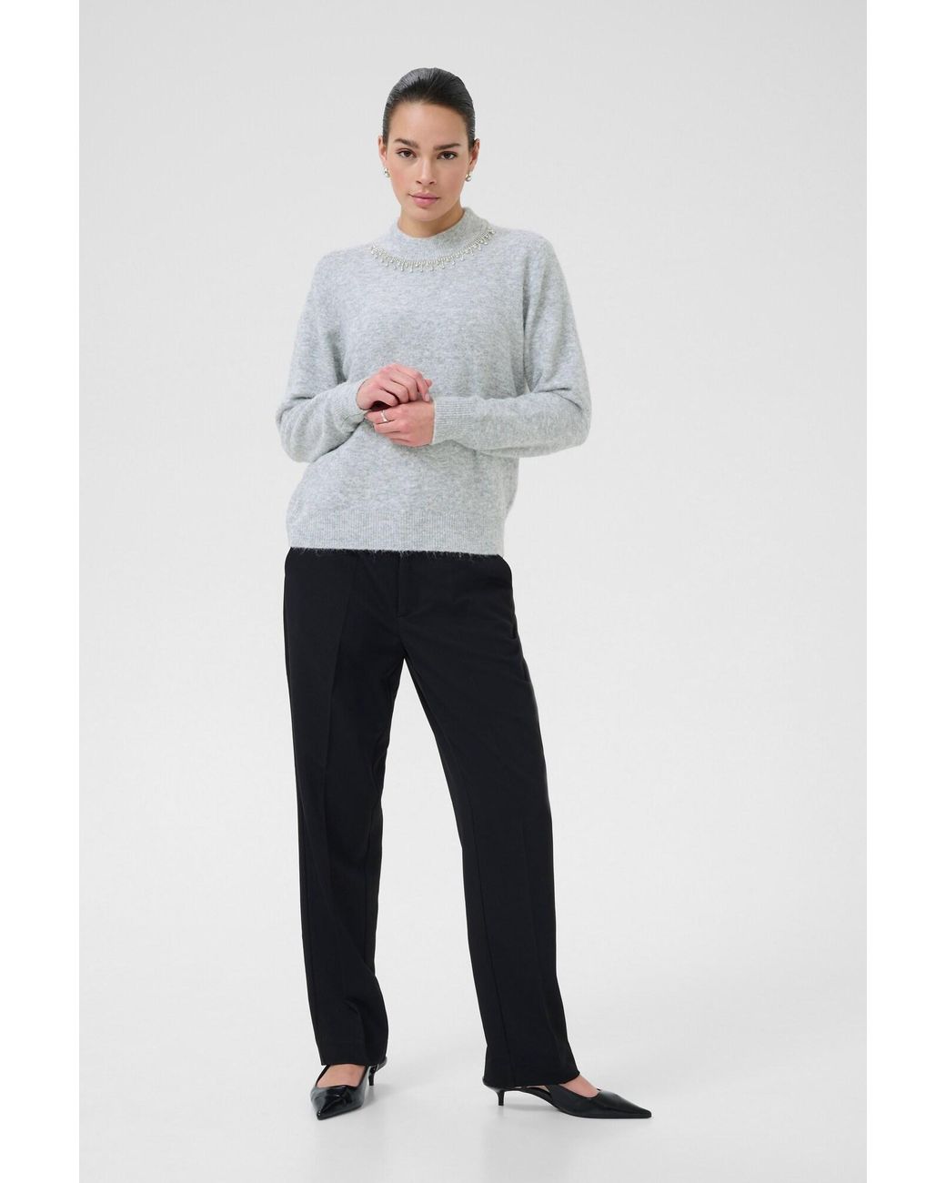 Kaffe Gray Pullover Roxy