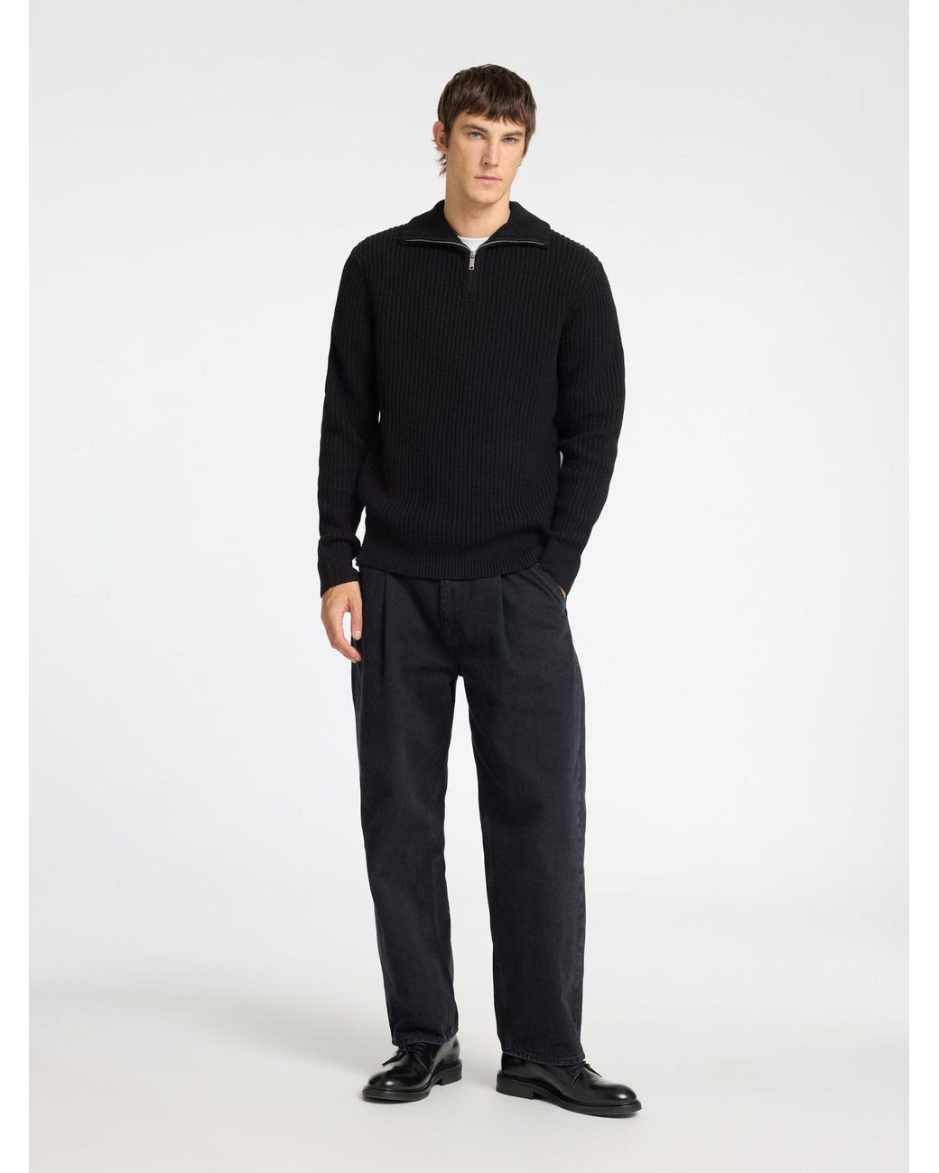 SELECTED Pullover Slhland in Black für Herren