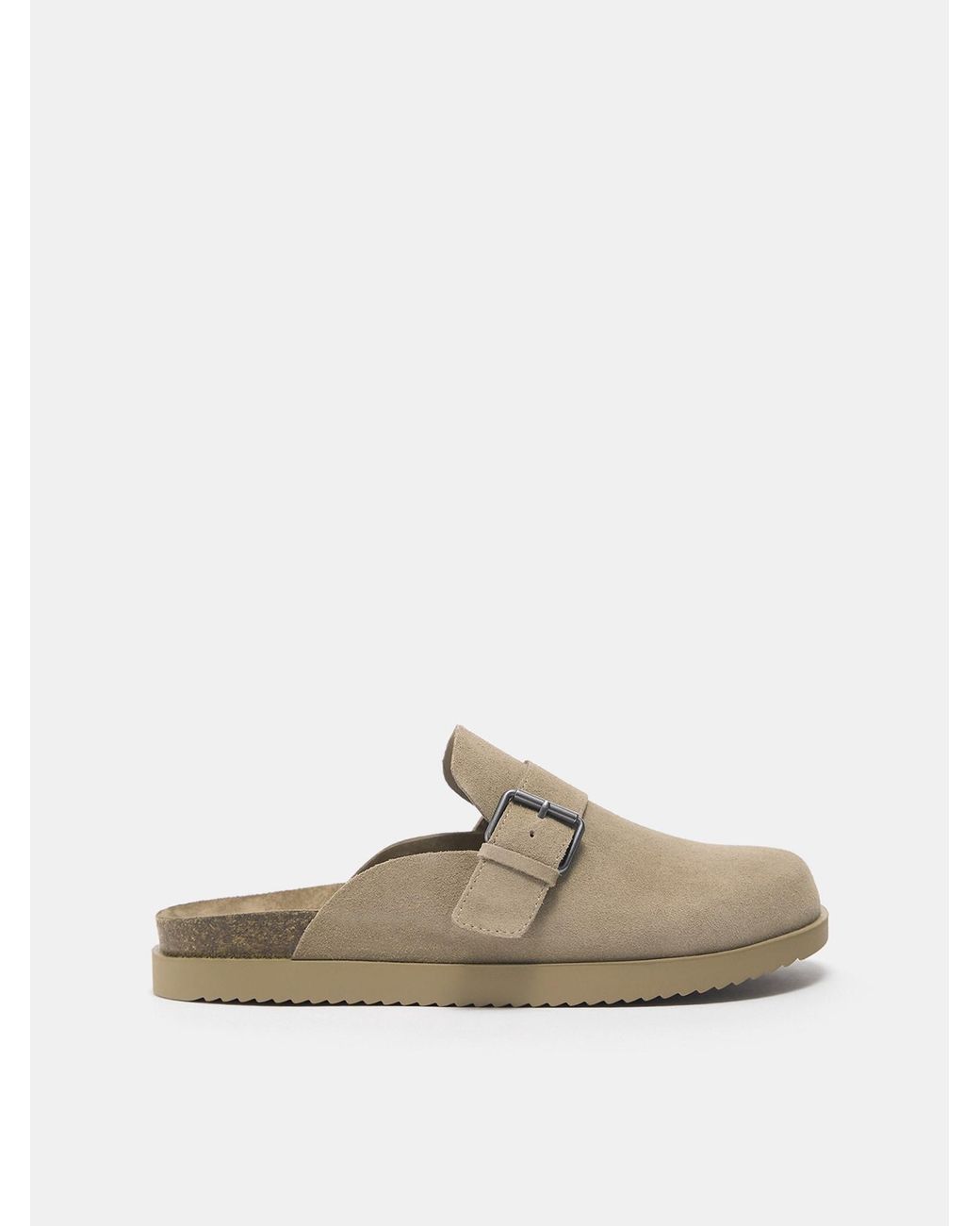Pull&Bear Pantolette in White für Herren