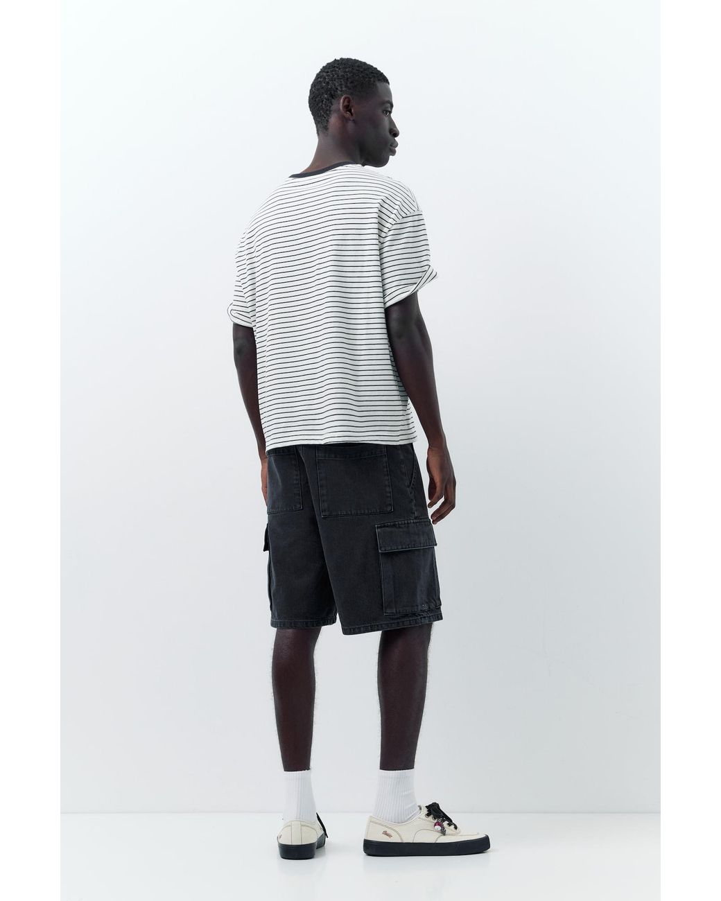 Pull&Bear Shorts in Black für Herren