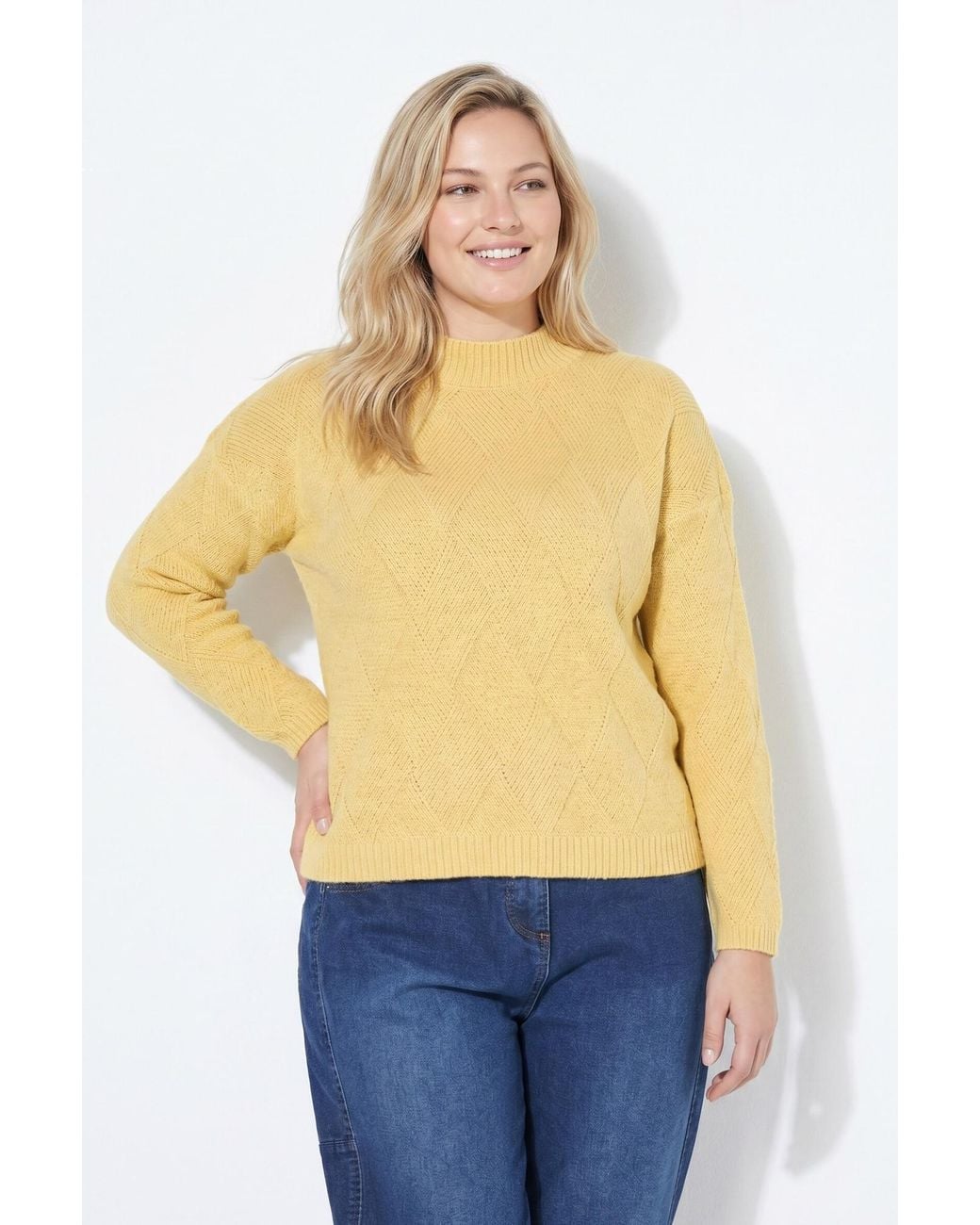Ulla Popken Yellow Pullover