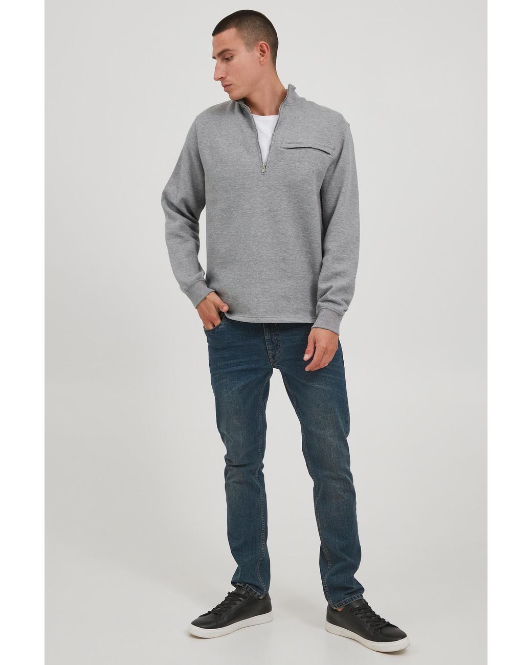 Solid Sweatshirt Sdvagn in Gray für Herren