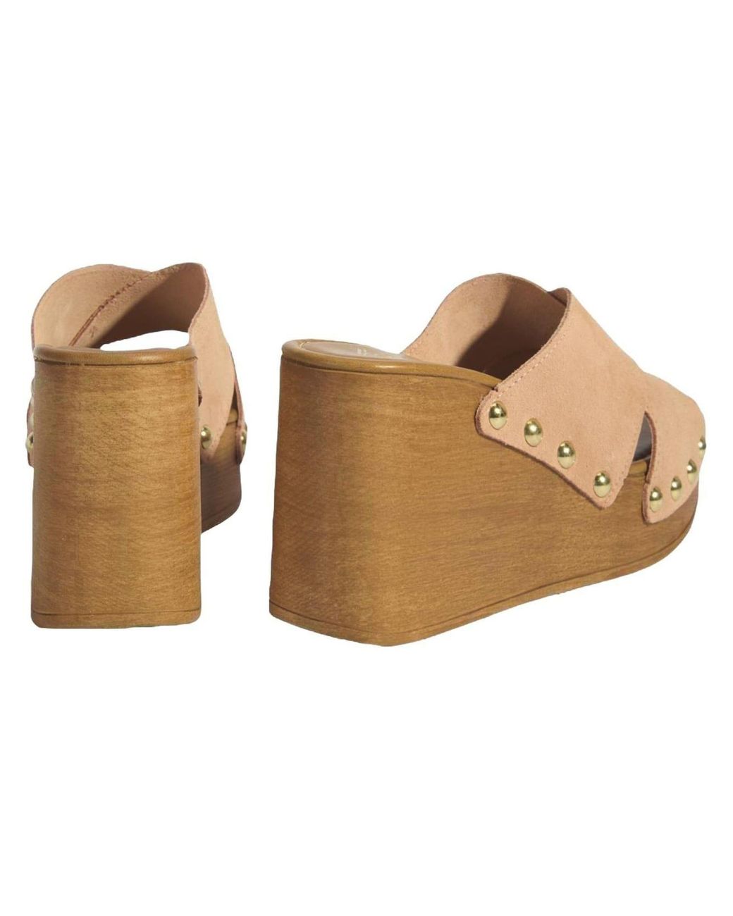 Desa Brown Hausschuh Keilpantoffeln