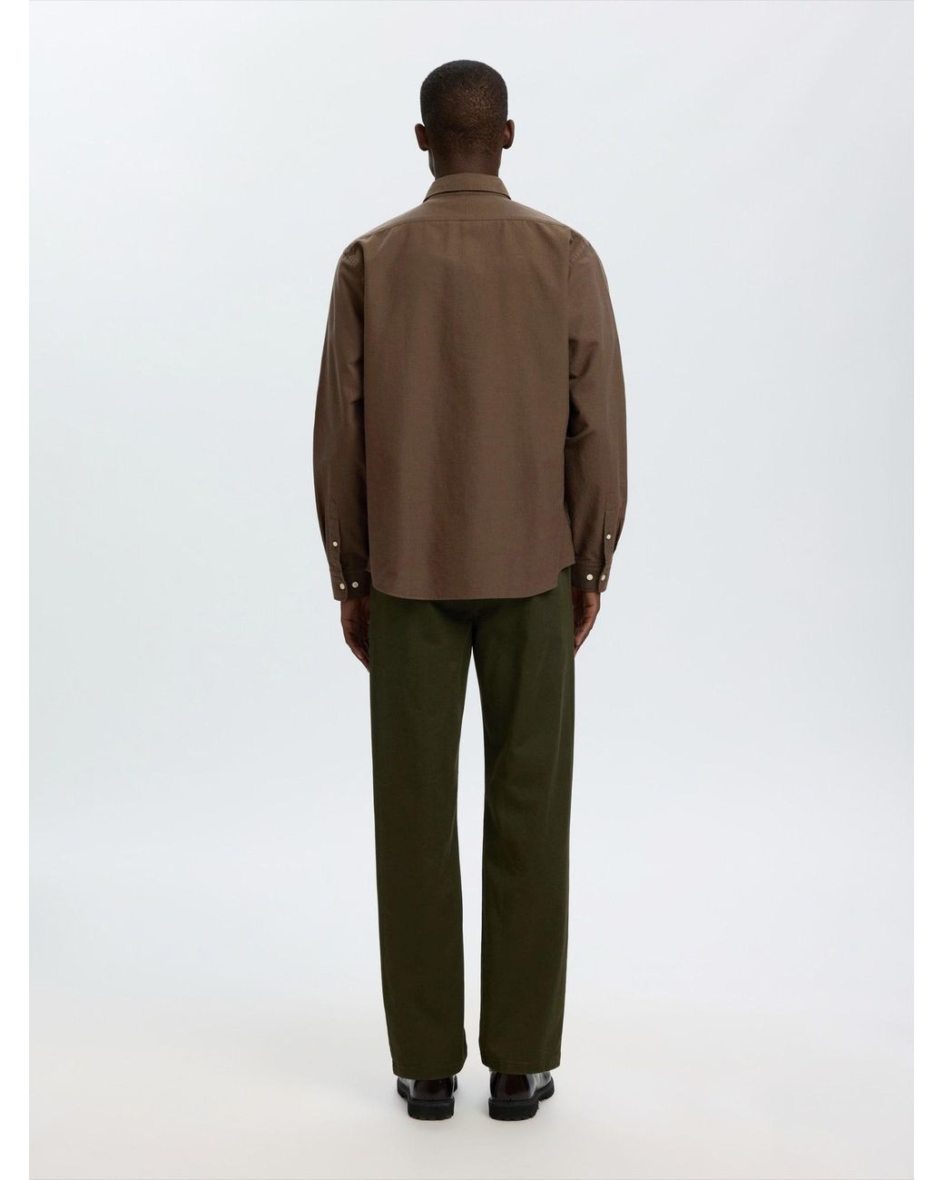 SELECTED Hemd Rick in Brown für Herren