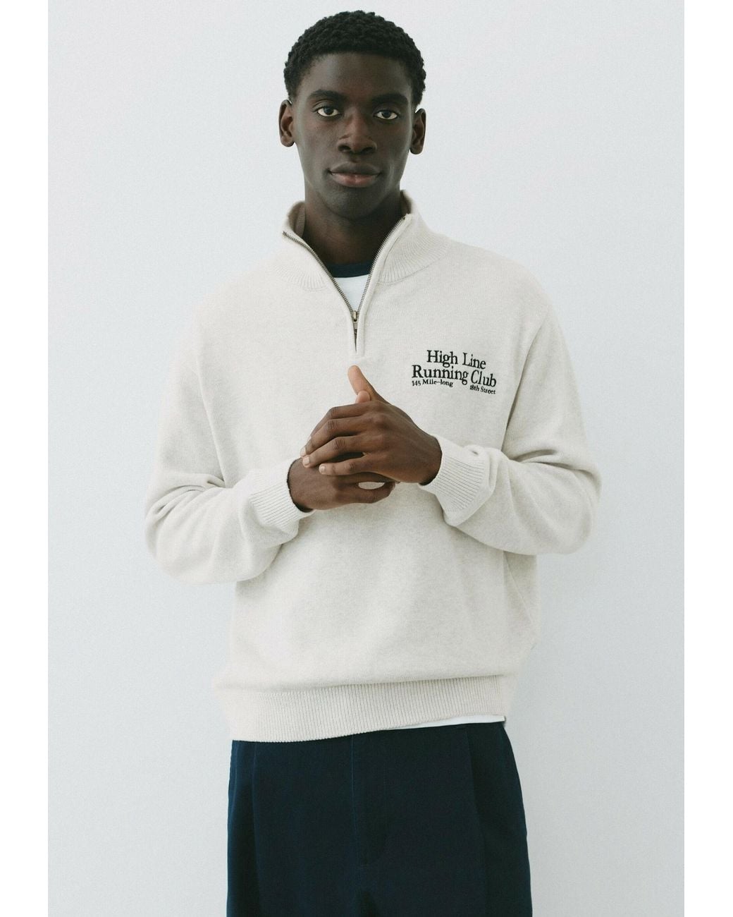 Pull&Bear Pullover in White für Herren
