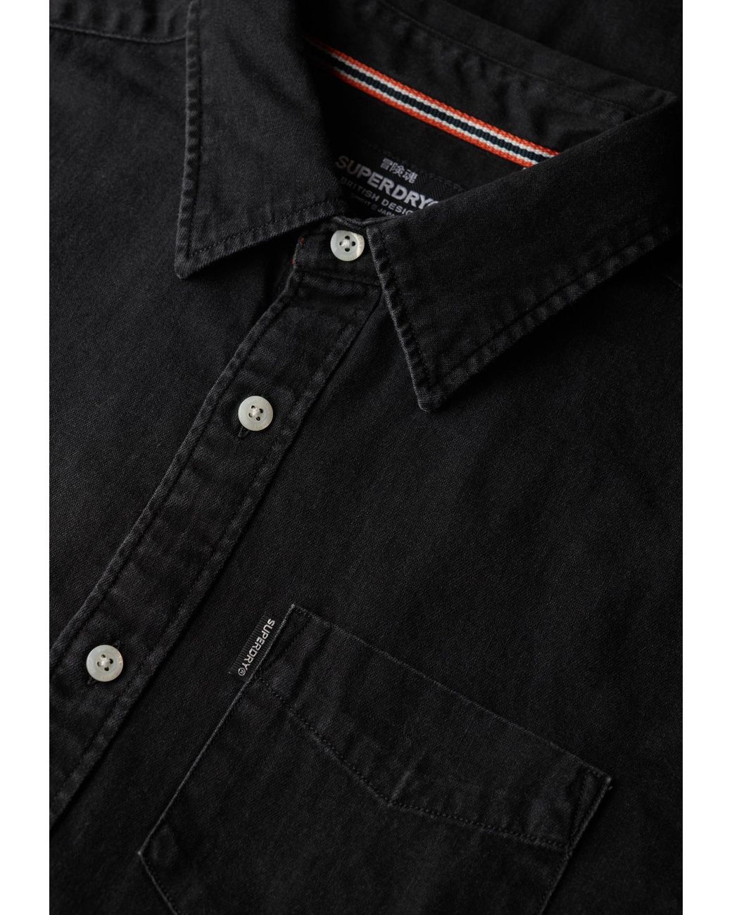 Superdry & Co Hemd Essential in Black für Herren