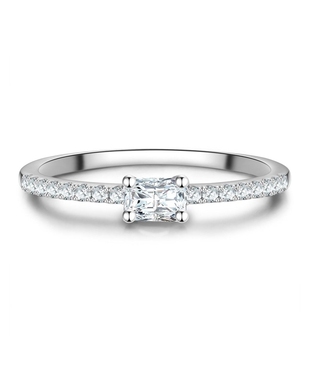 Trilani White Ring