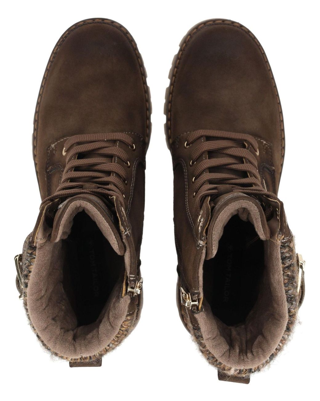 Tom Tailor Brown Schnürstiefelette