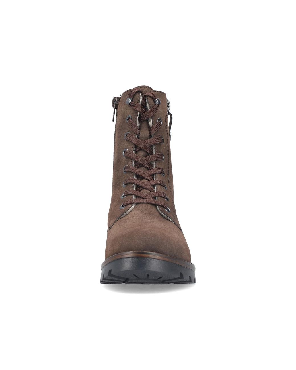 Rieker Brown Schnürstiefelette