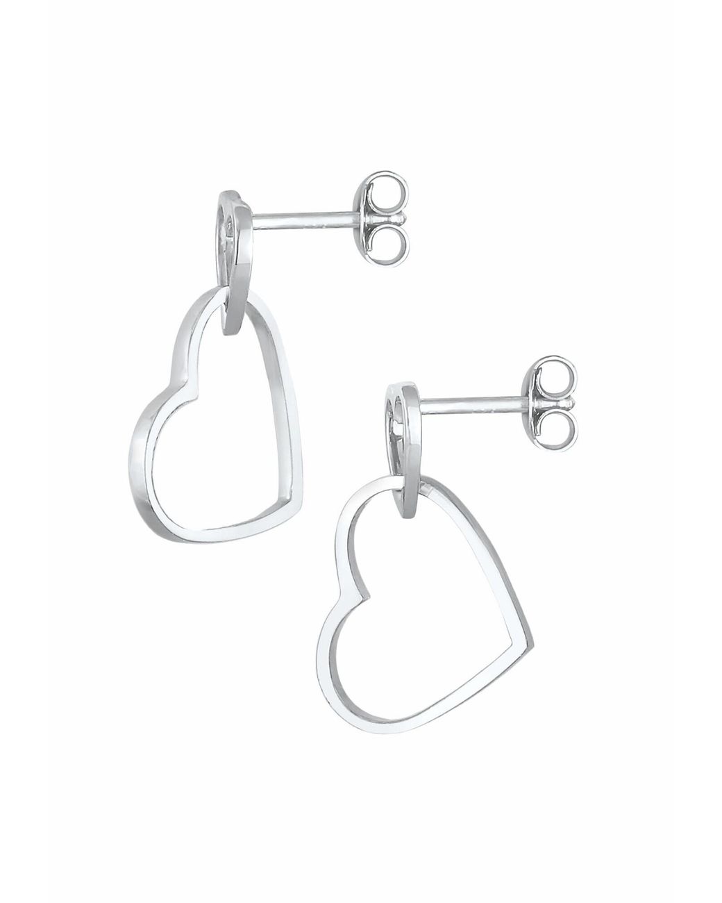 Elli Jewelry Metallic Ohrringe Herz