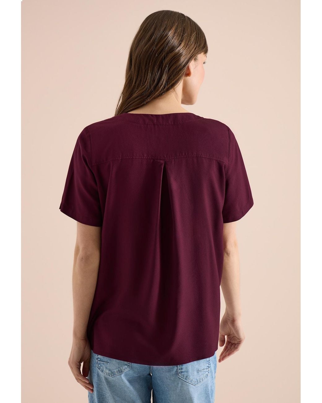 Cecil Purple Bluse