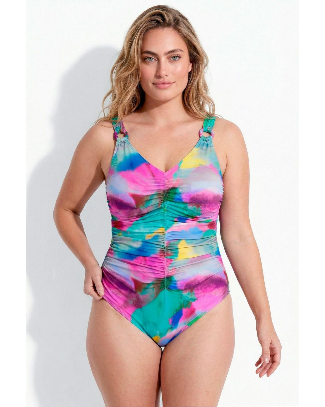 Ulla Popken Multicolor Badeanzug