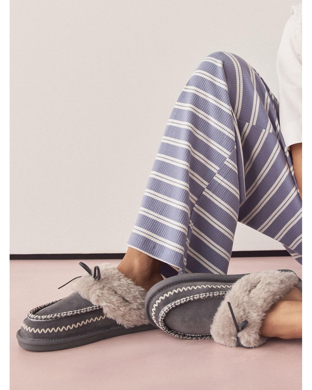 Next White Hausschuh