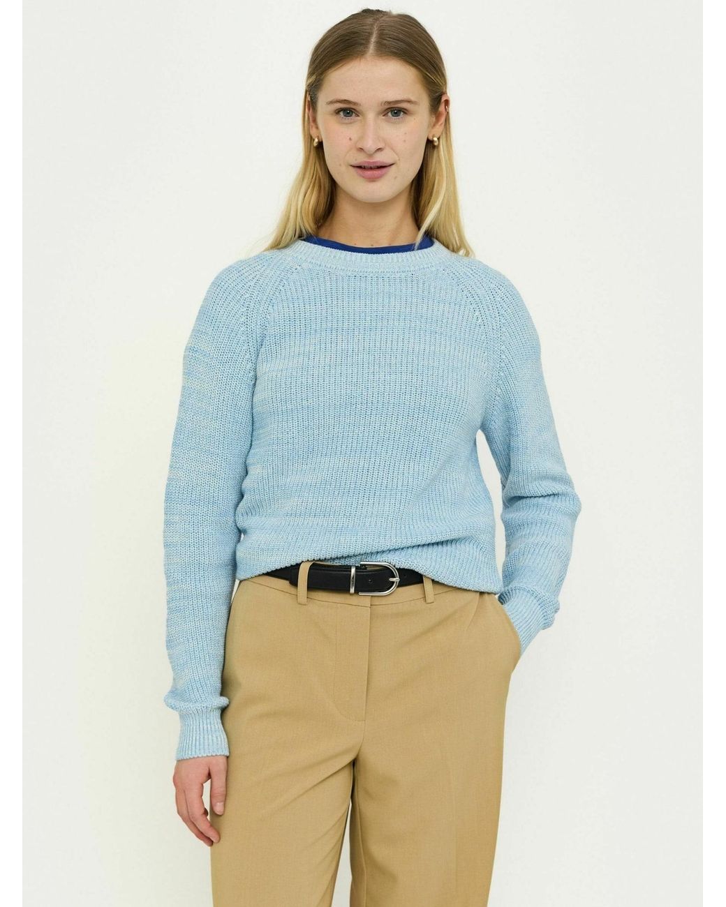 SOFT REBELS Blue Sweater Srrosetta