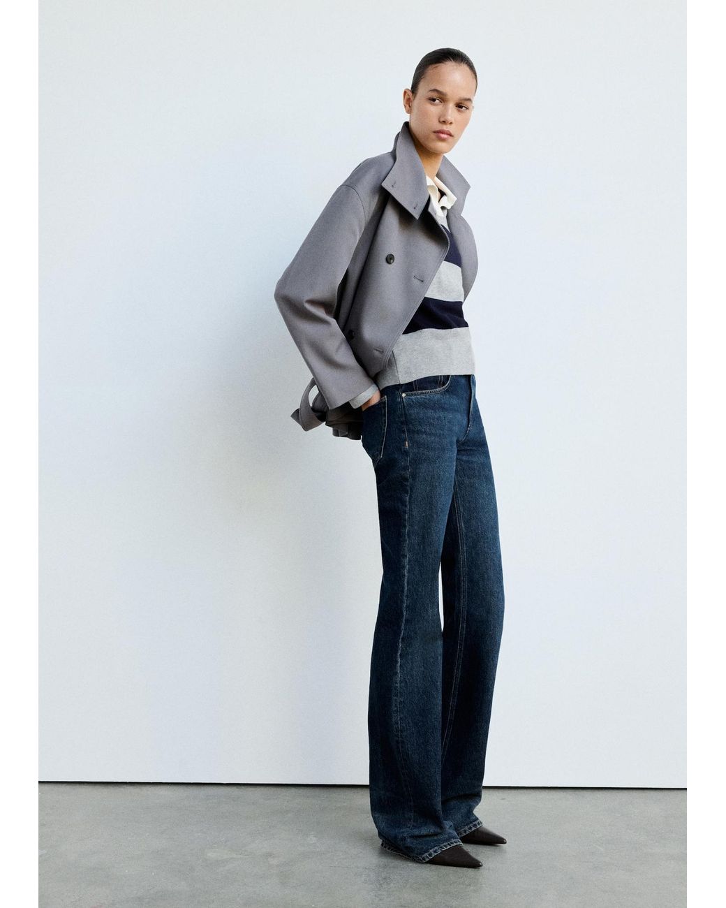 Mango Blue Pullover Brut
