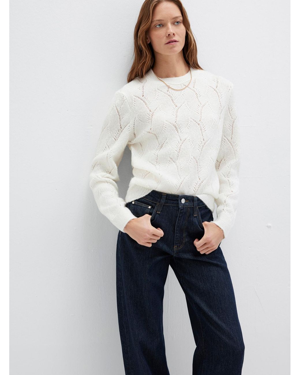 Mavi White Pullover