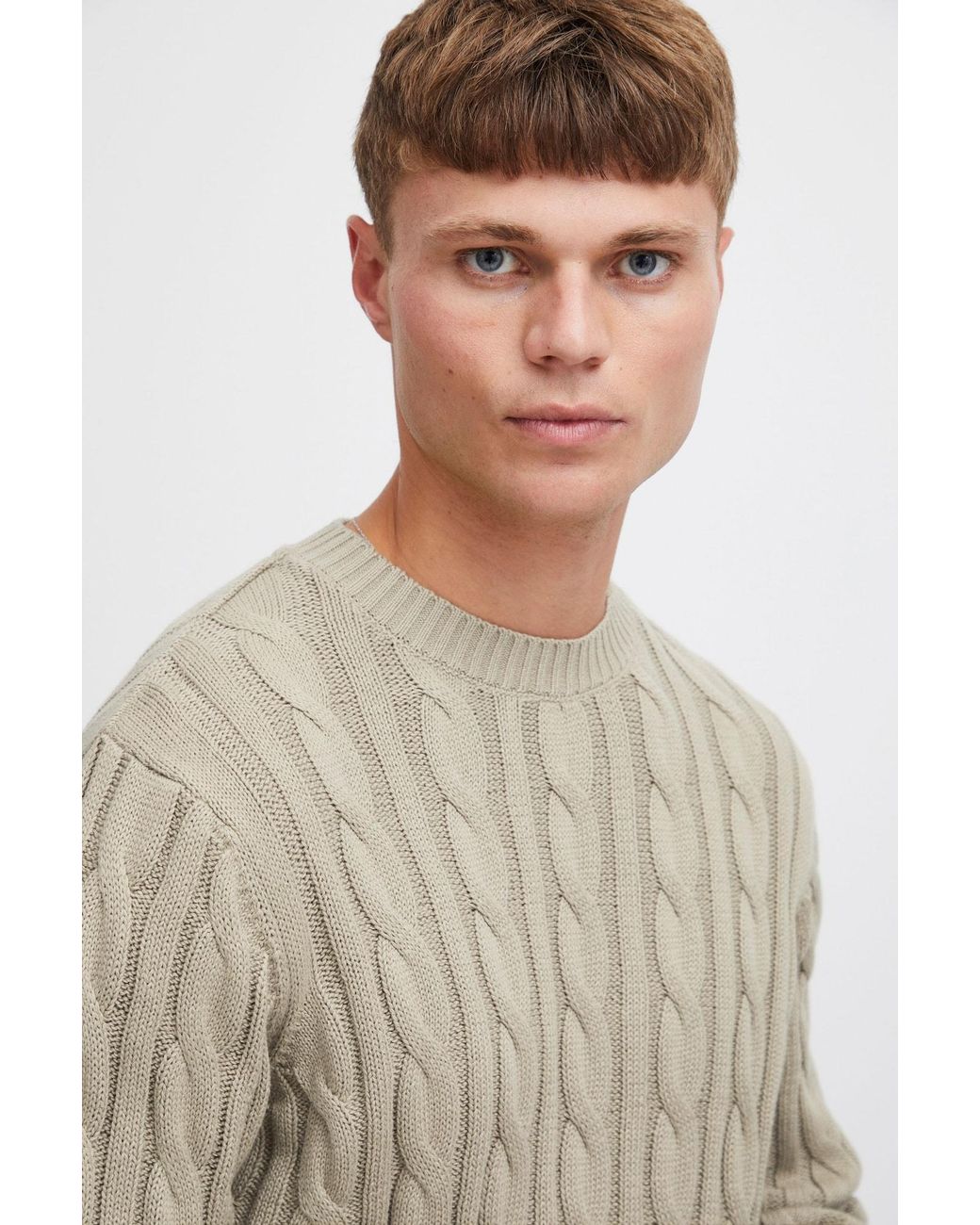 Solid Pullover in White für Herren
