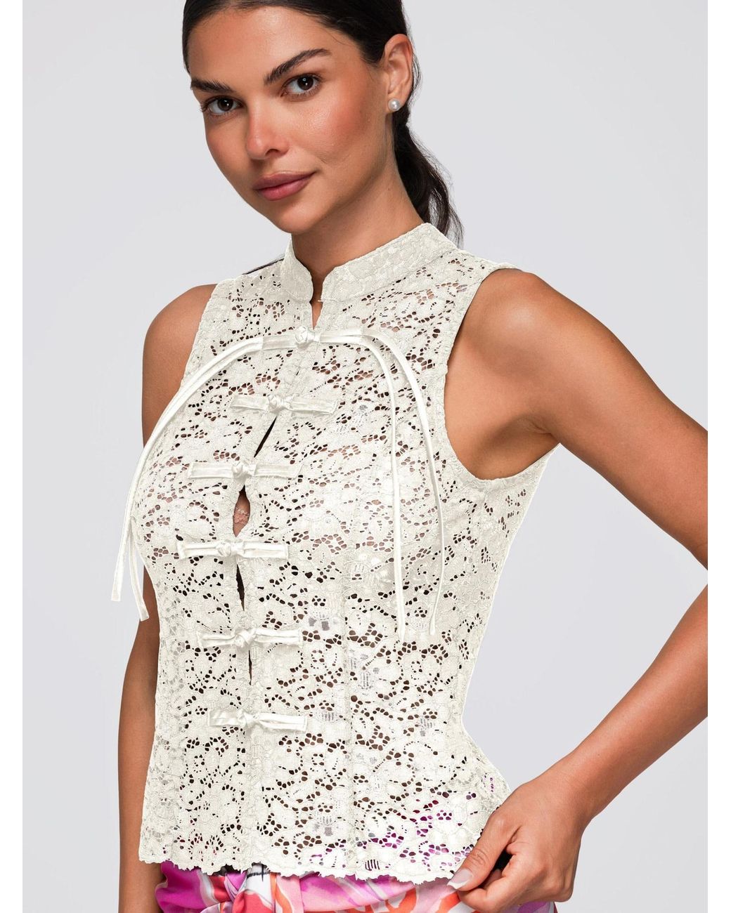 Ombre Natural Bluse