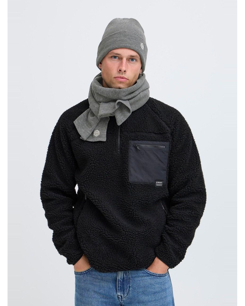 Blend Beanie Und Schal Bhscean in Gray für Herren