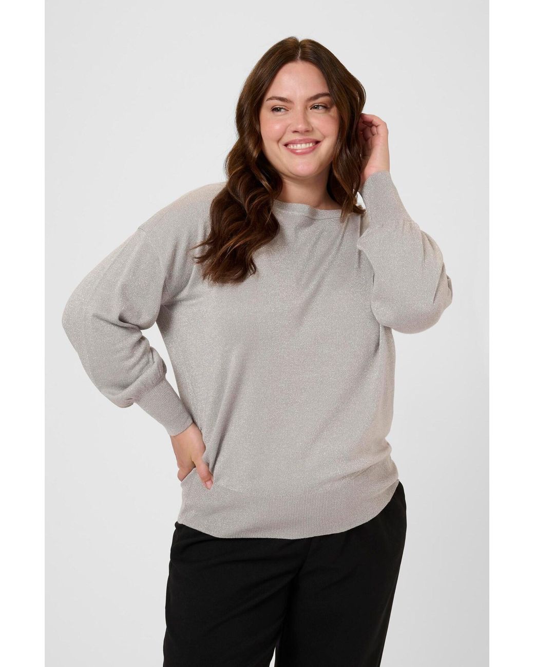 Kaffe Gray Pullover Kcregitta