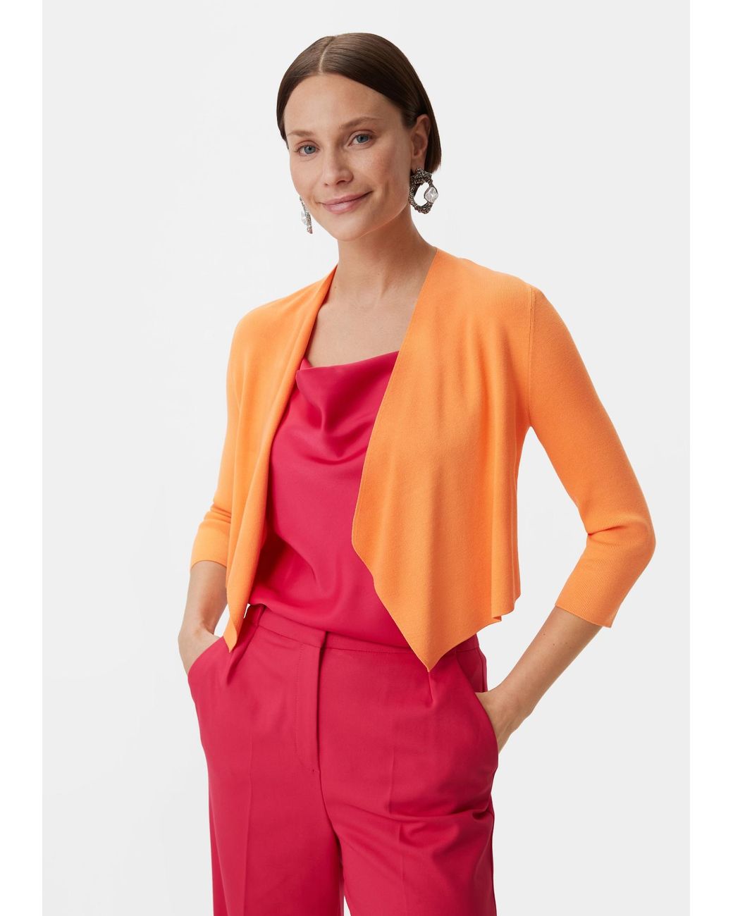 Comma, Orange Strickjacke