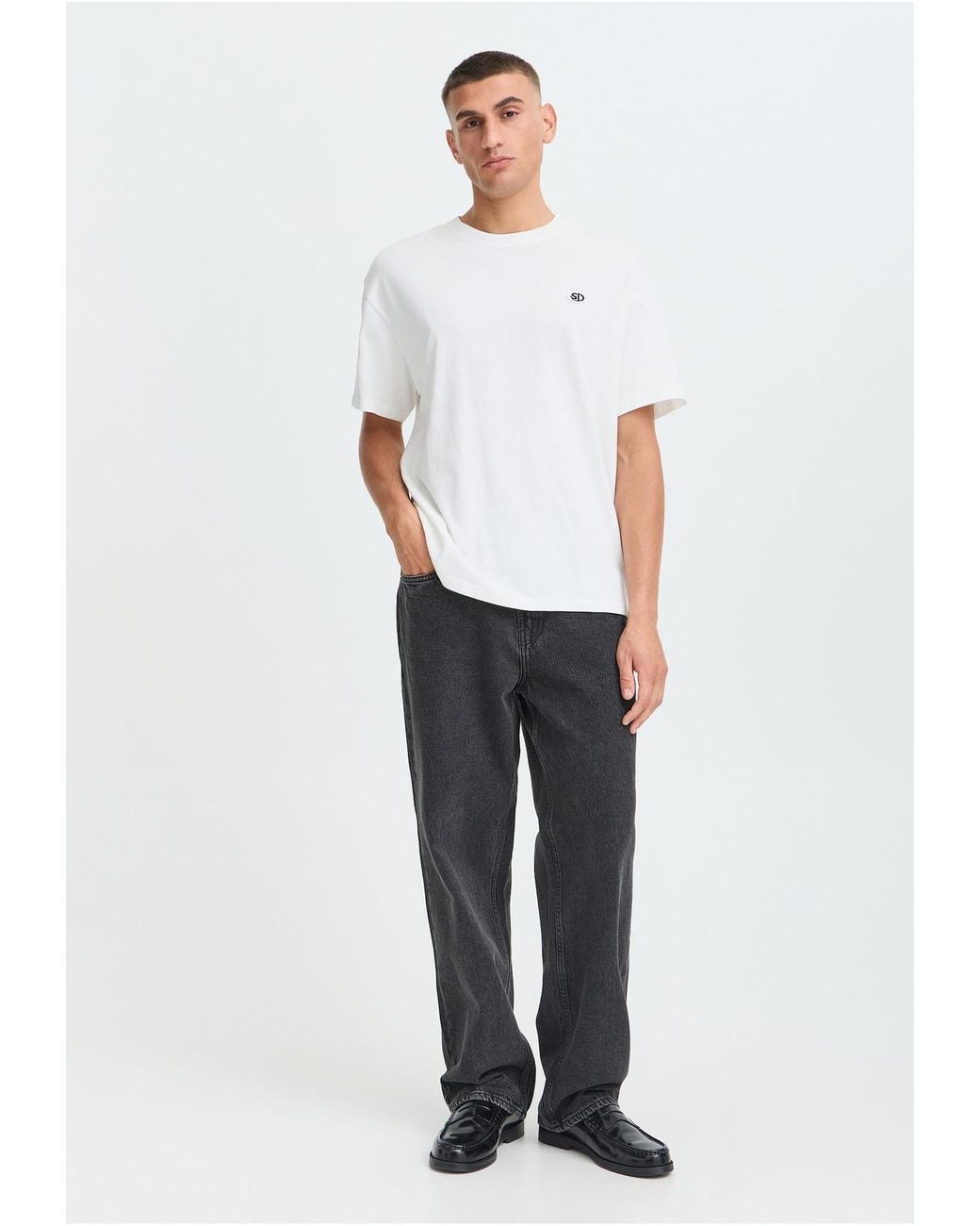 Solid T-Shirt Sdvarron in White für Herren