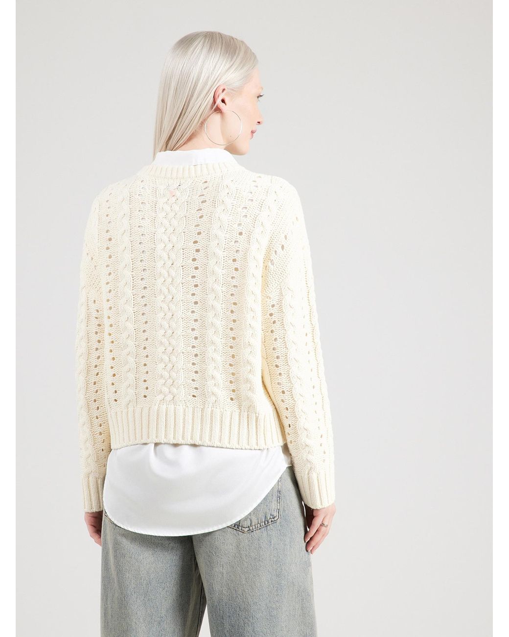 Numph White Pullover Nuremi