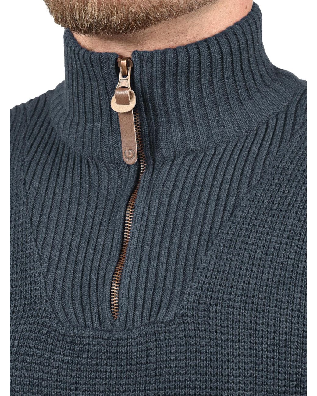 Solid Pullover Tommy in Blue für Herren