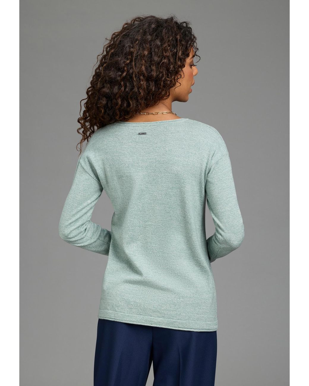 Laura Scott Green Pullover