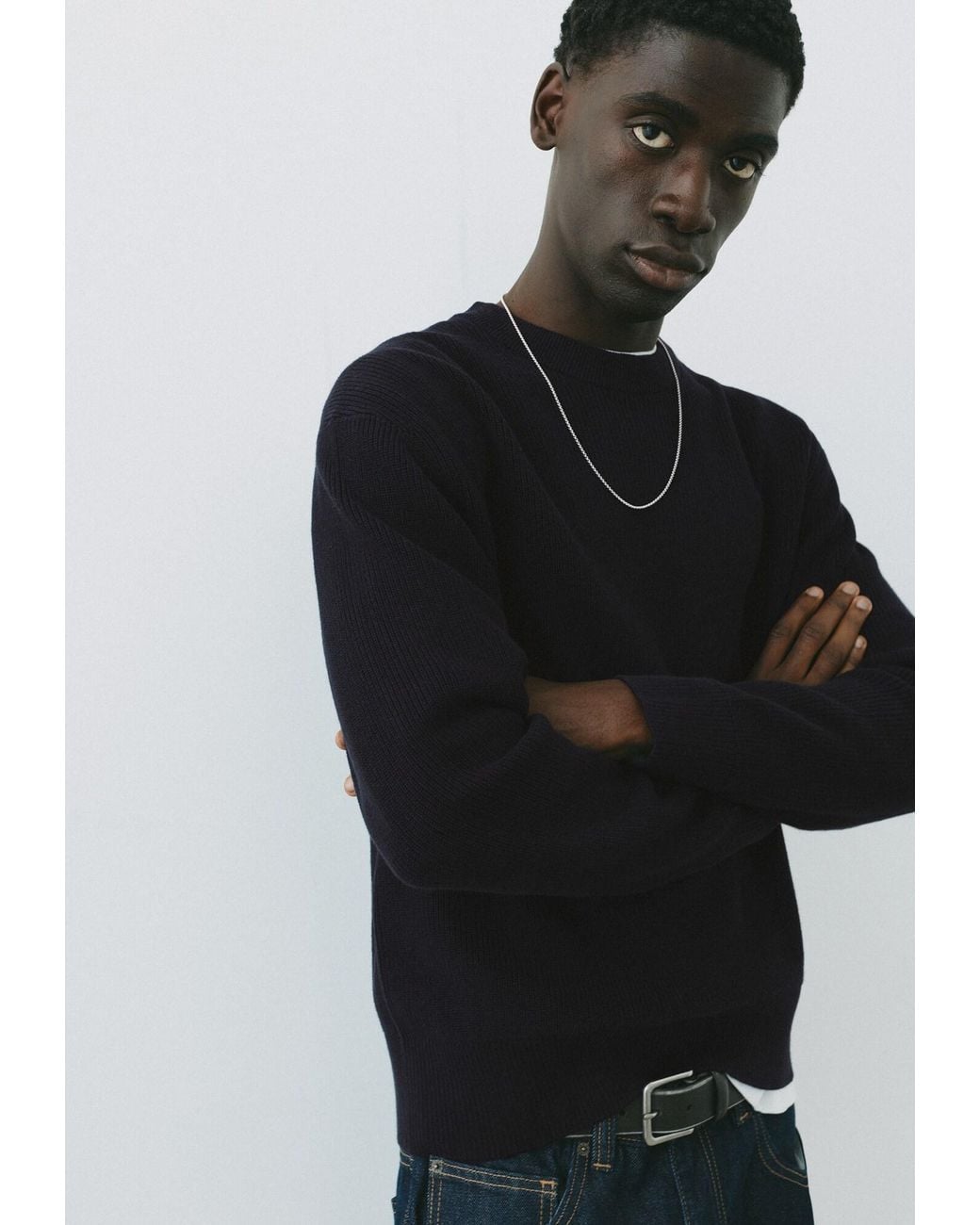 Pull&Bear Pullover in Black für Herren