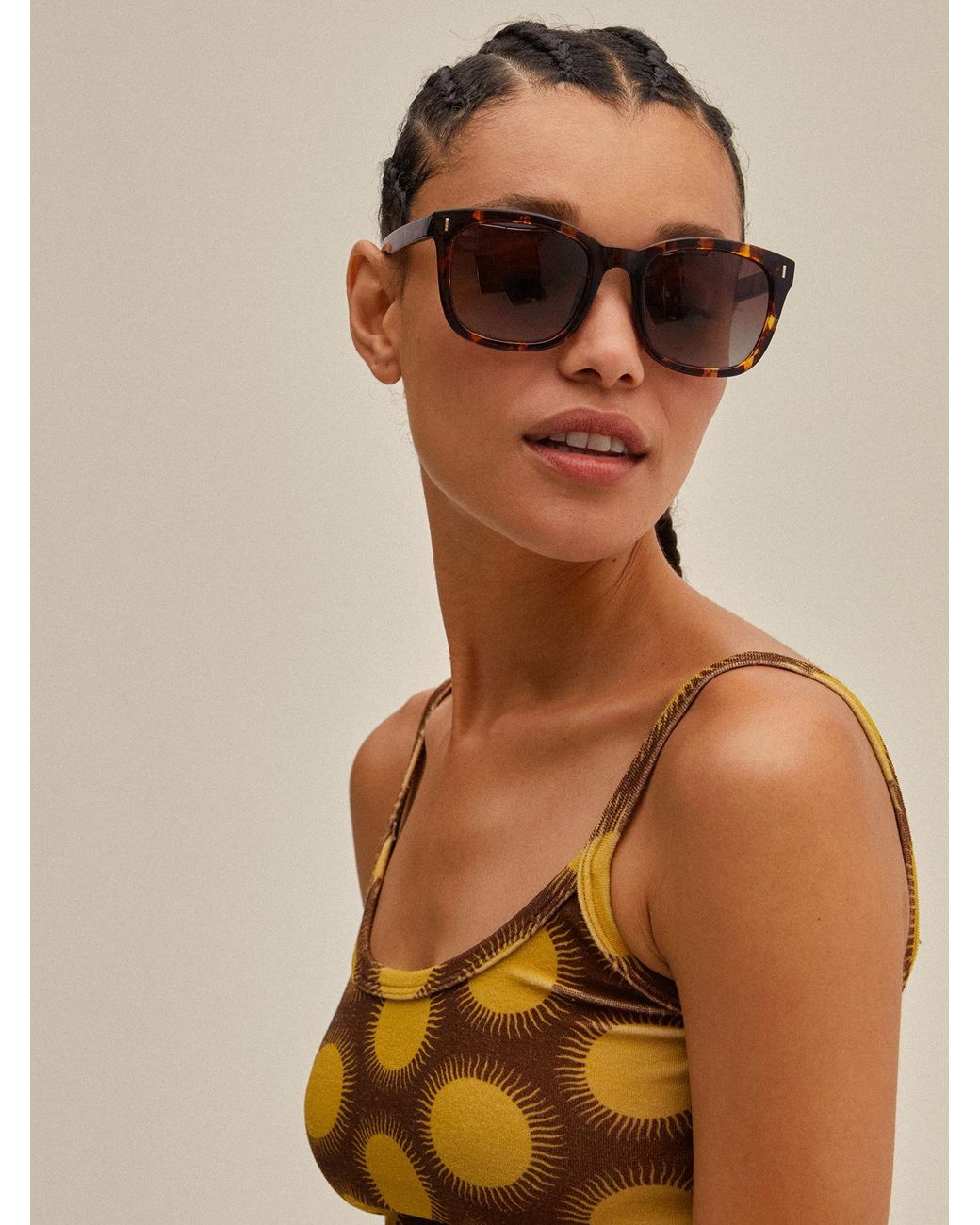 Pilgrim Sonnenbrille Katya in Brown für Herren