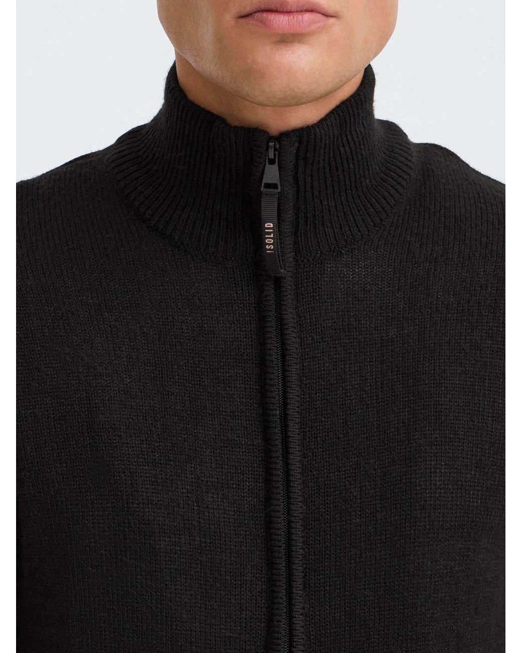 Solid Strickjacke Sdbabal in Black für Herren