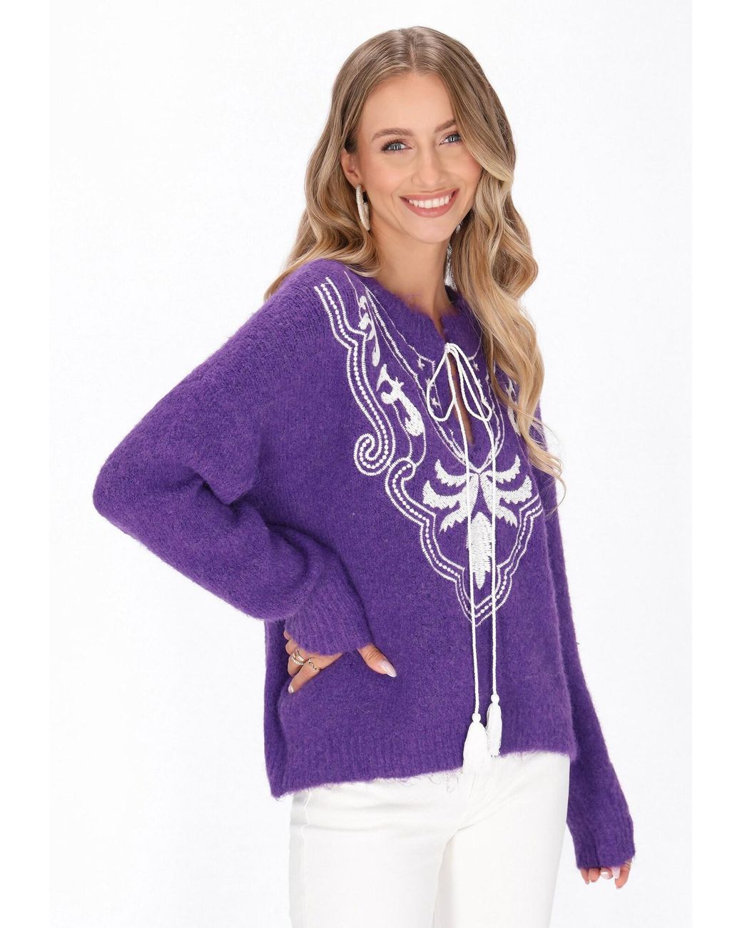 IZIA Purple Pullover