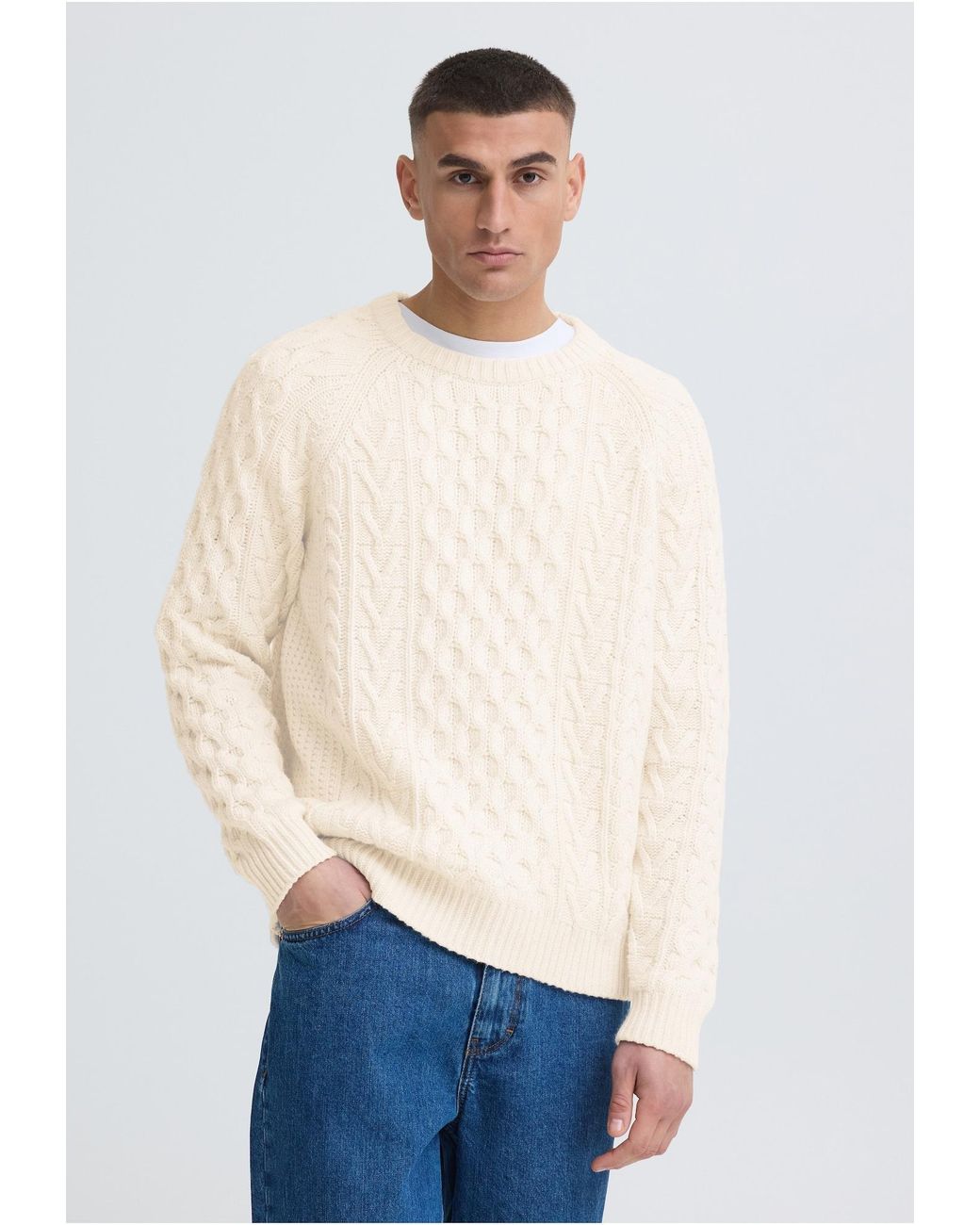 Solid Pullover Sdvukan in White für Herren