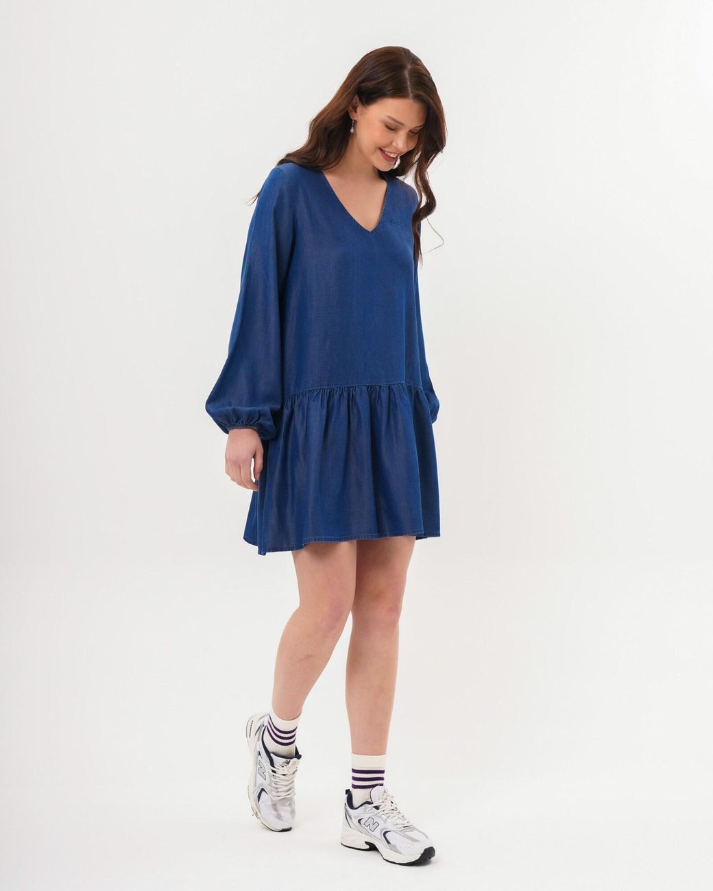 FRESHLIONS Blue Blusenkleid Bonnie