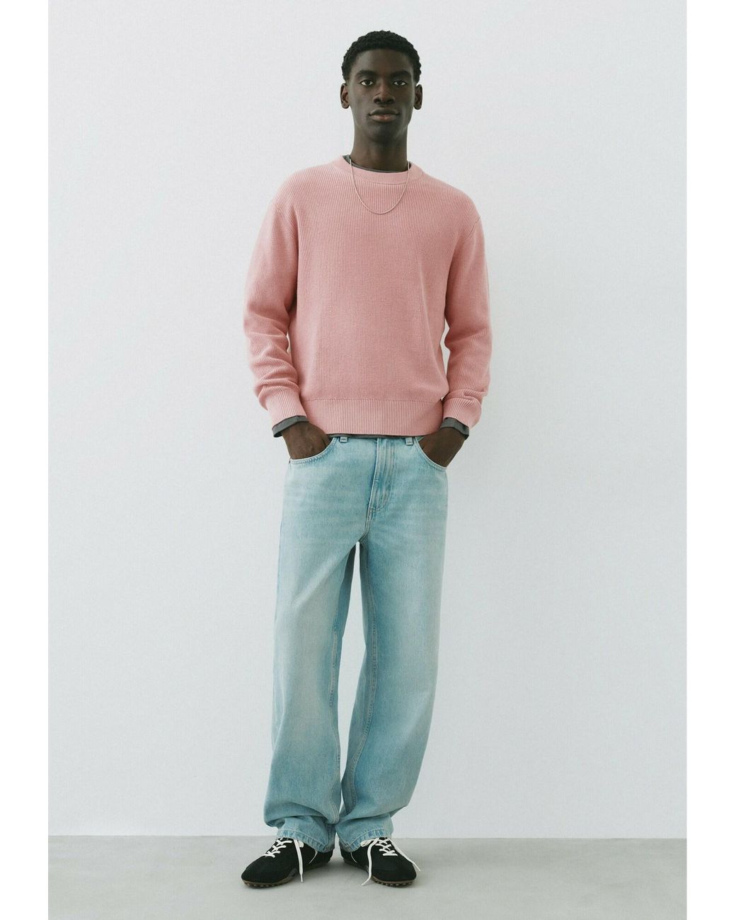 Pull&Bear Pullover in Pink für Herren