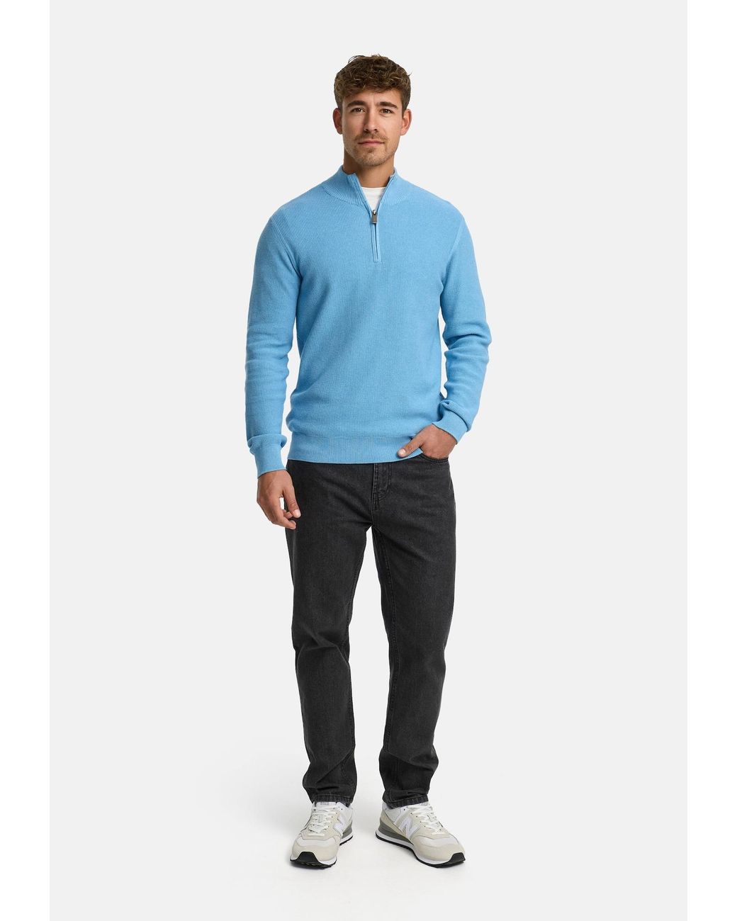 INDICODE Pullover Bull in Blue für Herren