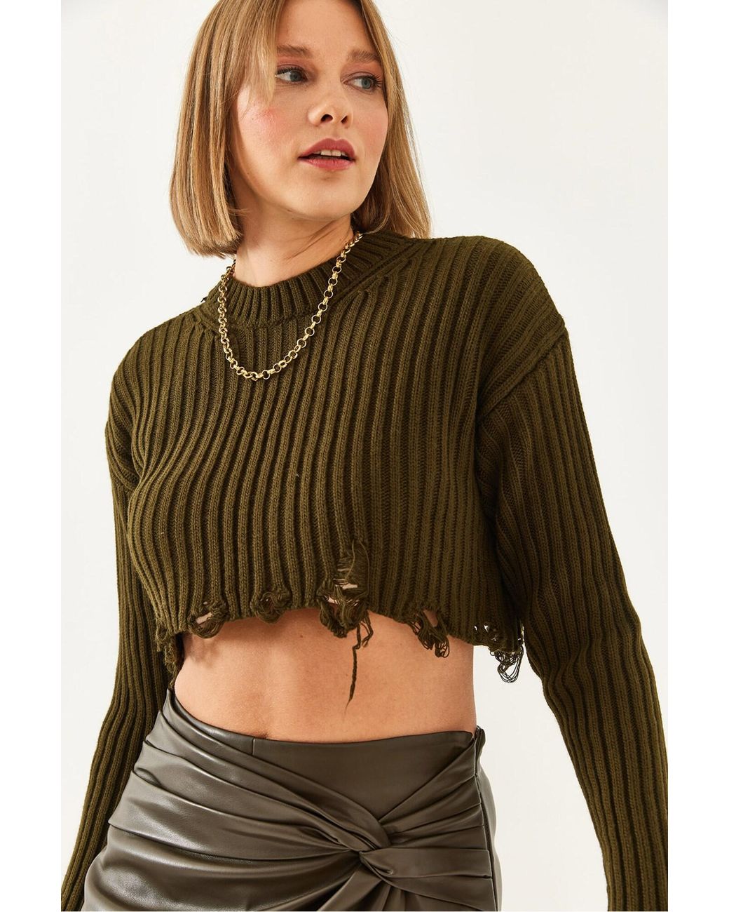 Bianco Lucci Green Pullover