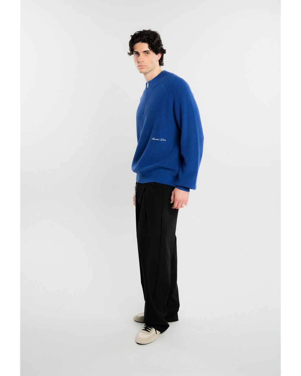Another Cotton Lab Blue Pullover