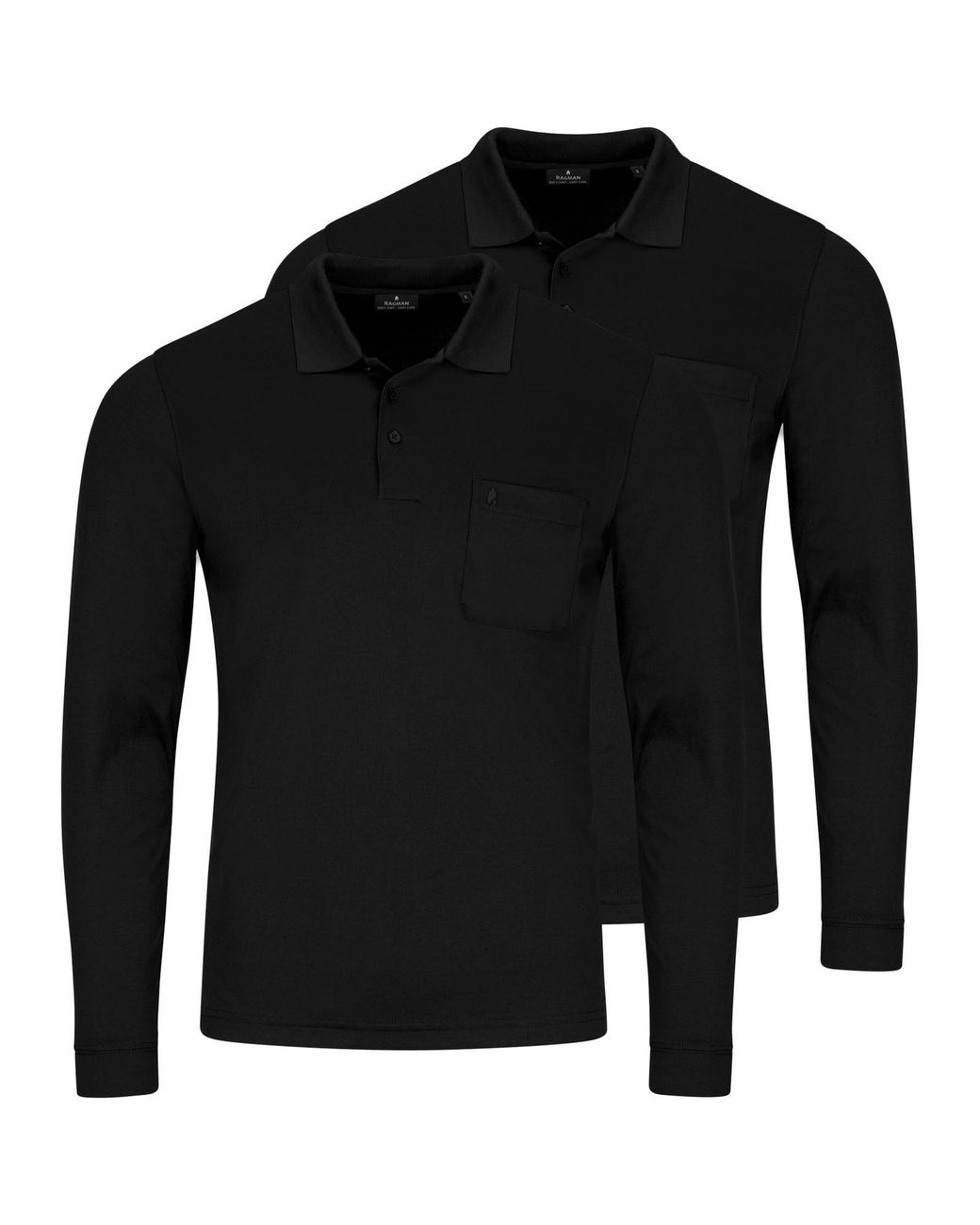 RAGMAN Shirt Basic in Black für Herren