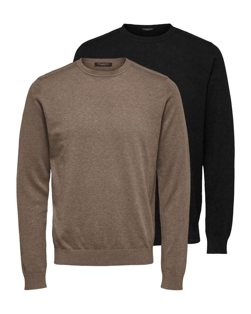 SELECTED Pullover Berg in Brown für Herren