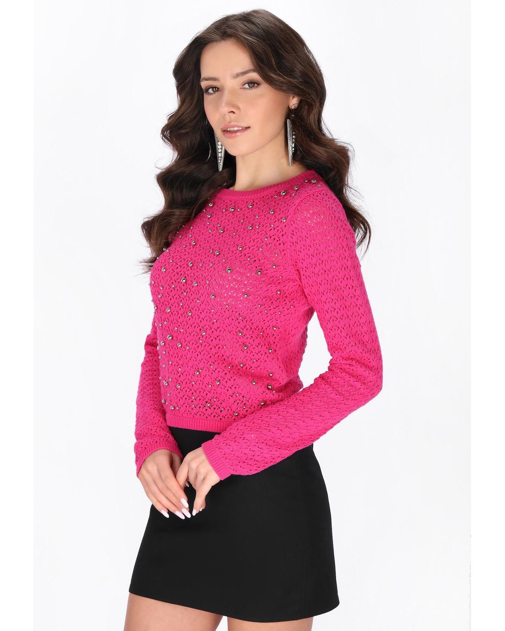 faina Pink Pullover Festive