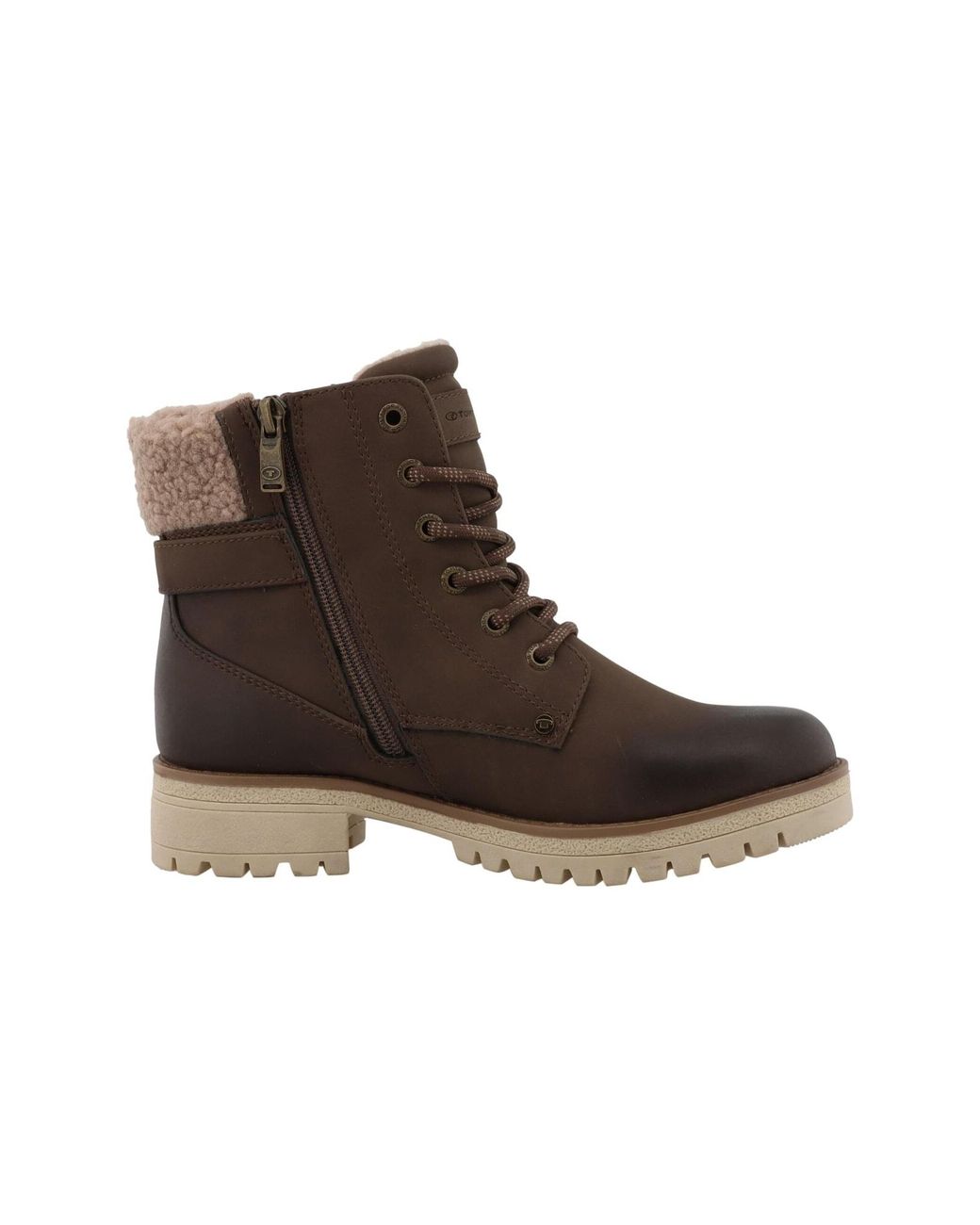 Tom Tailor Brown Schnürstiefelette