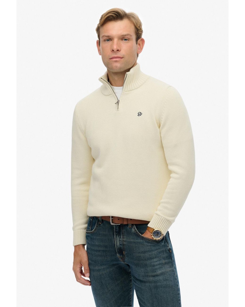 Superdry & Co Pullover in Natural für Herren