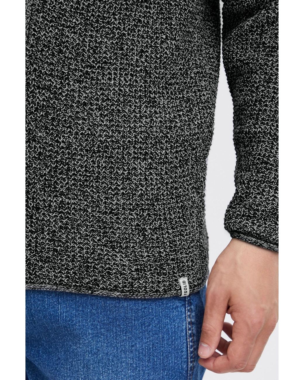 Solid Strickjacke Kotcha in Gray für Herren
